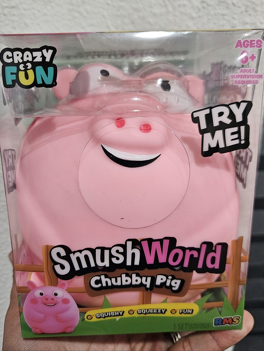 Squish SmushWorld Chubby Pig - Pink